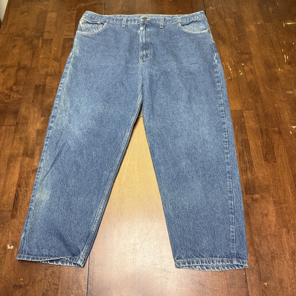 VTG Carhartt Jeans Mens‎ Size 44x30 Blue Denim Made in USA P8550